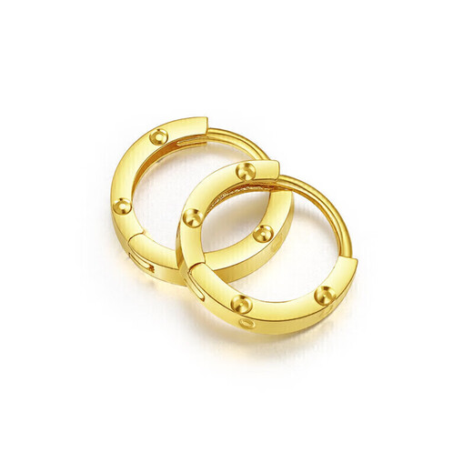 Liuguifu Jewelry 18K Gold Stud Earrings Sweet Yellow 18K Gold Earrings Earrings Stud Earrings for Women FE0201