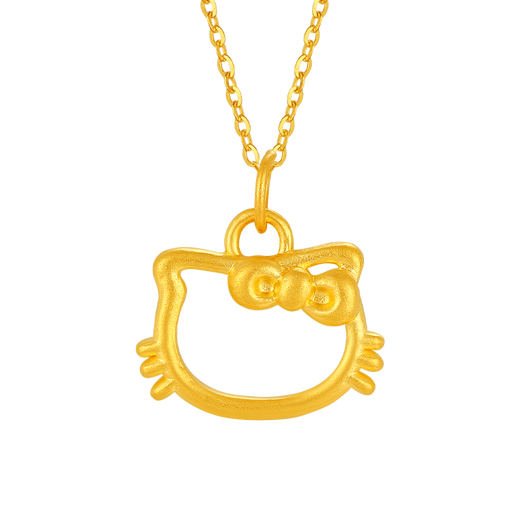 Zhou Jinsheng Gold Hollow Cat Pendant Pendation Clavicle Ожерелье для лука подвесная подвесная подвеска золото 999 ювелирные украшения подарки подарок подарок подарок подарок подарок подарок подарок подарок подарок подарок подарок подарок подарок подарок подарок подарок подарок подарок