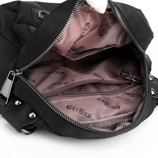 Mia's new one-shoulder small bag women's crossbody bag simple women's bag canvas bag versatile women's Oxford cloth shell bag black