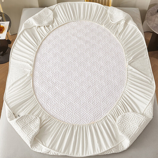 A-Fontane quilted fitted sheet 2 meters by 2.2 meters Class A maternal and infant grade raw cotton soy fiber fitted sheet mattress protector bed cover Fanhua-Daihui 1.5*2.0m