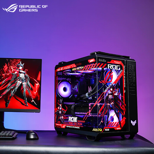 ASUS interest-free installment 24 RTX5080/5090D graphics card AMD Ryzen 9800X3D host ASUS rog family bucket Black Myth game console assembly computer R7 9800X3D + ASUS RTX5090丨Configuration five