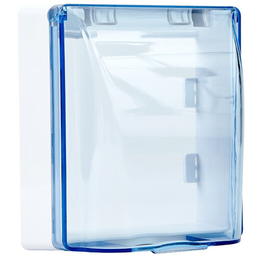 Puxi exposed waterproof socket protective cover box bathroom toilet open wire socket waterproof box protective cover waterproof cover home blue