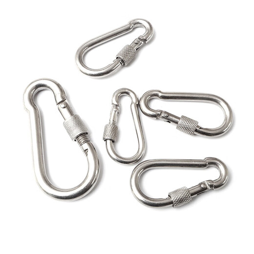 BAI MU GE lock buckle, rope buckle, safety buckle, nut, spring buckle, carabiner, chain connection buckle, mother M5*50 (standard type) 3 pieces