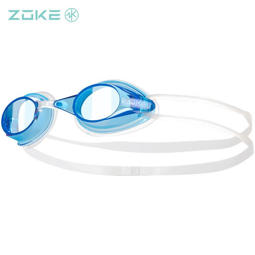 ZOKE children's swimming goggles high-definition anti-fog waterproof swimming goggles for boys and girls professional training swimming goggles adult small frame flat transparent 622501111-3