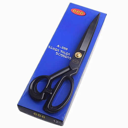 贝贝卉德国进口钢裁缝剪刀服装剪子裁衣服布用家用大剪刀缝纫裁缝剪 9寸黑色