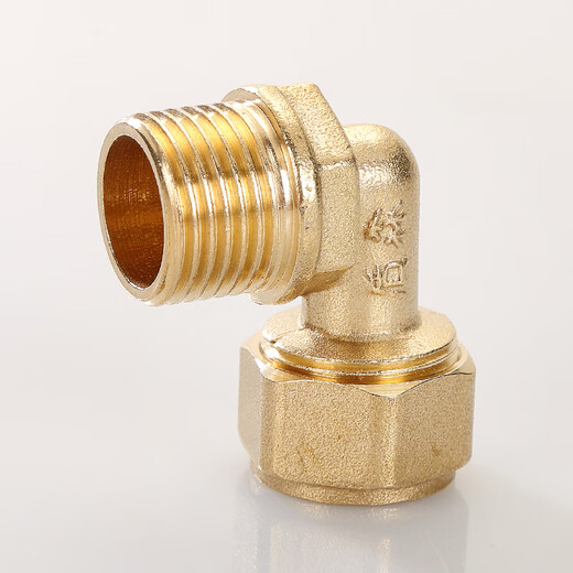 XMSJ Kupferrohrverschraubungen 1216 Aluminium-Kunststoffrohr 4 Punkte 6 Punkte Verbindungszubehör Solarwarmwasserbereiterventil Direktes Winkel-T-Stück 12164 Punkte Innendraht-T-Stück Kupfer