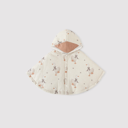 Bali Piggy Baby Outing Cloak Winter Girls' Padded Jacket Infants and Toddlers Thickened Warm Windproof Children's Winter Clothes Mirabey Duck 120 cm