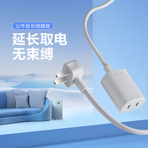 BULL Steckdose/Steckdosenplatine/Steckdosenleiste/Steckdosenleiste/Steckdosenplatine/Zugschnurplatine/Verlängerungskabel 1 Position ohne Schalter, Gesamtlänge 0,6 Meter GN-101001