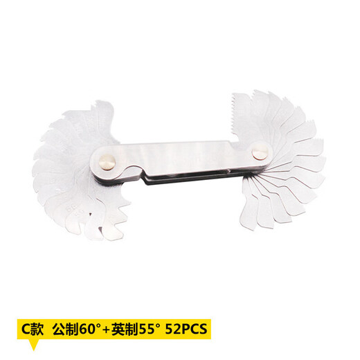 Measuring Tools Thread Gauge American Metric Imperial Thread Gauge Thread Clamp Thread Gauge 52pcs Metric + Imperial