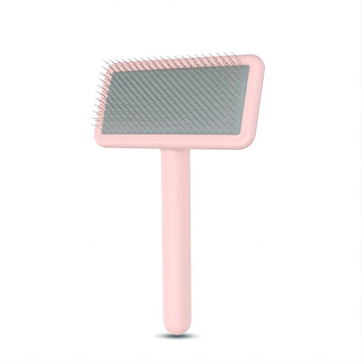 GOLDPETS pet comb, dehairing needle, comb dog hair and cat hair cleaner, dog and cat hair remover, knotting and removing loose hair, dog brush, soft needle type, pink