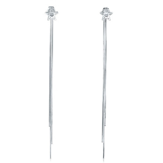 Liuguifu Jewelry Star Earrings PT950 Platinum Earrings Earrings Earrings Earrings Women's Birthday Gift 3.20g