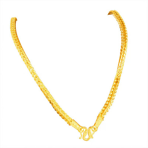 Huangben's high-quality snake bone necklace for men, fashionable men's personality, copper alloy factory direct sales simulation chain that will not fade for a long time, Vietnamese sand gold, high-quality snake bone necklace (popular), 60 cm long, 5 mm wide, about 40 grams