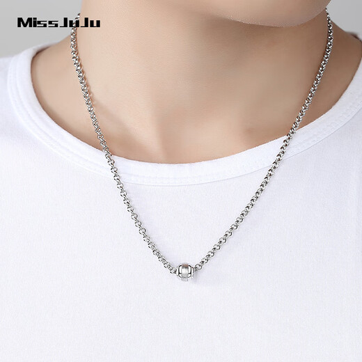 Miss JuJu pt950 platinum pendant, domineering vajra men's platinum pendant, can be separated into two ways to wear, personalized pendant, weighs 12-13g + comes with black leather rope