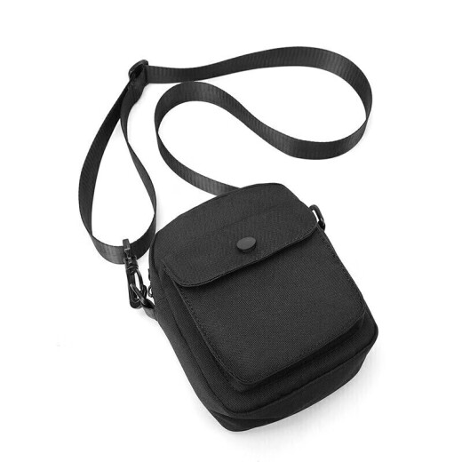 POLO shoulder bag men's casual polyester carry-on bag sports versatile crossbody bag simple lightweight small backpack ZY051P043J black