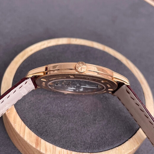 Occasion 99 nouvelle Vacheron Constantin Heritage Series 43075/000R-9737 or rose plaque blanche ceinture crocodile montre mécanique d'affaires décontractée pour hommes