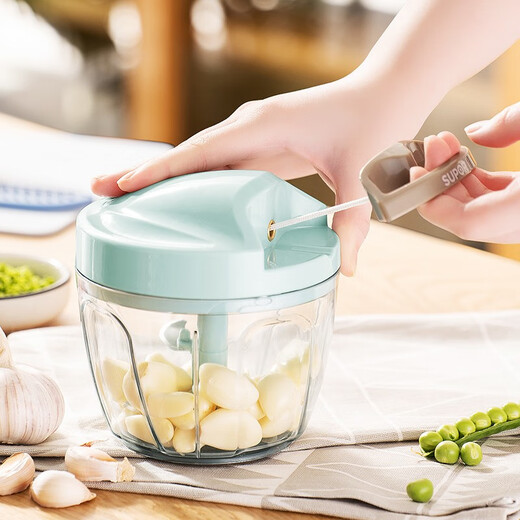 SUPOR garlic mashed artifact manual garlic grinder minced garlic minced garlic minced ginger hand-pulled meat grinder vegetable processor (five blades 900mL)