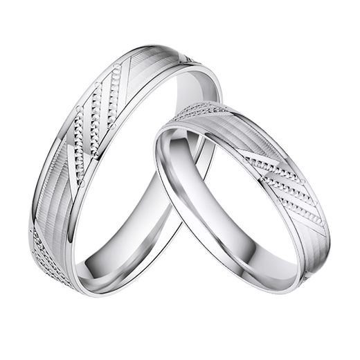 Pt.Charm platinum ring couple ring for men and women PT950 platinum ring for wedding and engagement as a Valentine's Day gift. If the women's ring is not in stock, it can be customized. 4g as an example