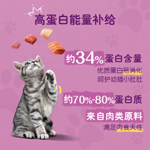 Weijia kitten cat food 1.2kg tuna fish flavor ragdoll blue cat orange cat Garfield short cat food full price