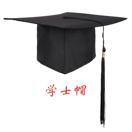 Thousands of charming male and female college students graduation ceremony hats, high school hats, bachelor's hats, coming of age hats, master's hats, tutors, doctors