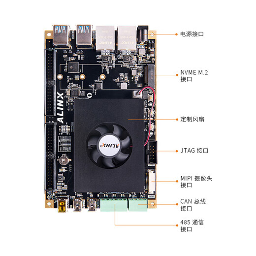 FPGA开发板Xilinx Zynq UltraScale+ MPSoC ZU3EG 4EV5EV AXU5EVB-E AN706 AD采集套餐