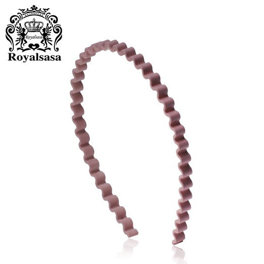 Royal Salsa Wave Face Wash Hairband Korean Style Simple Adult Sports Headband Hair Accessories Men and Women Hairband Bean Paste Pink PI