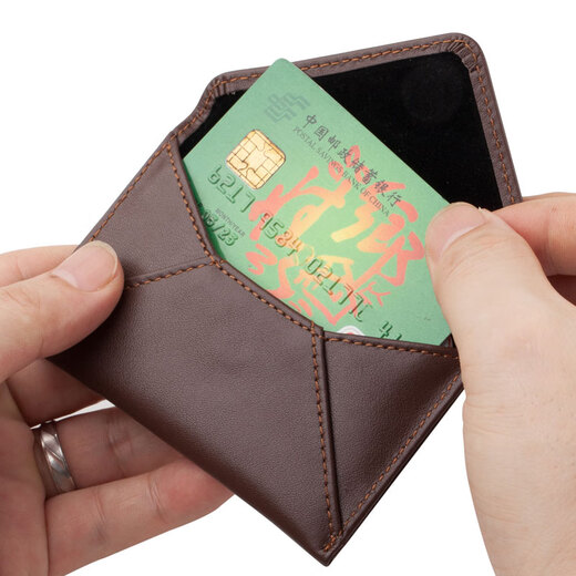 伊恩玛真皮名卡包超薄名片夹 多功能卡片包驾驶证皮套 高档进口头层牛皮 黑色