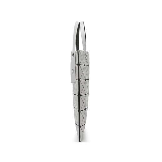 Issey Miyake Nuevo producto para mujeres Matte de seis cuadrículas bolsos de compras bolsos para el hombro Bag BB38 AG683 11 Diamante de empalme geométrico de gris claro