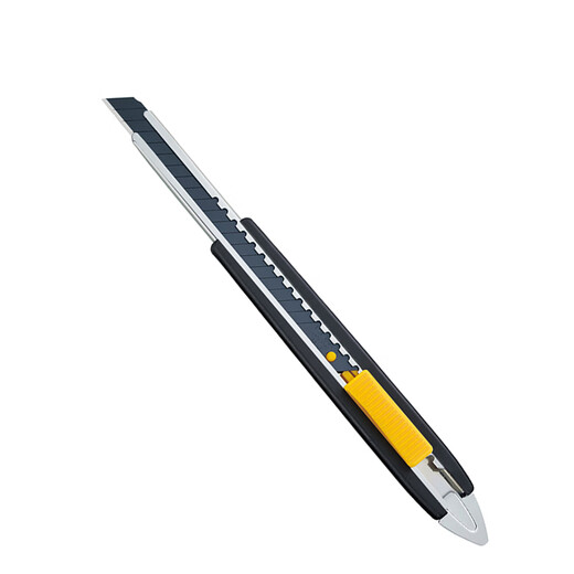 爱利华（OLFA）壁纸刀日本进口OLFA爱丽华加长不锈钢美工刀小号9mm墙纸墙布刀架 9207普通/144B美工刀