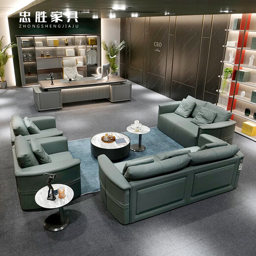 Zhongsheng office furniture matching boss table, president table, high-end chairman's desk, boss table, modern light luxury office desk and chair combination, 3.2-meter boss table, without smart cable box, regular