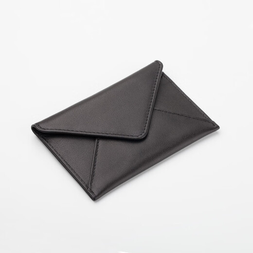 伊恩玛真皮名卡包超薄名片夹 多功能卡片包驾驶证皮套 高档进口头层牛皮 黑色