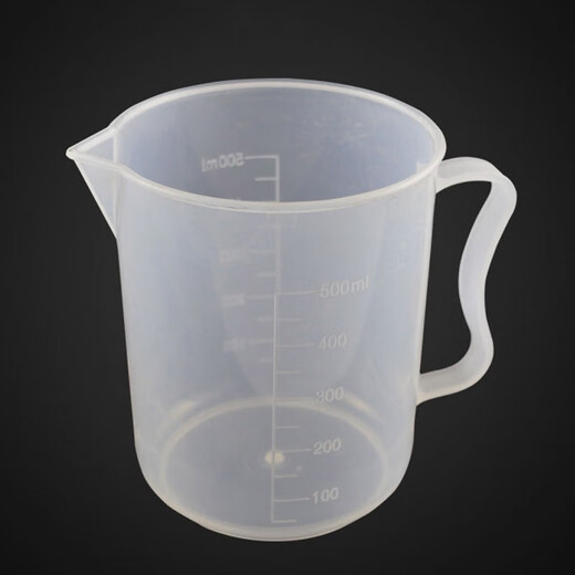 York (YORK) thickened plastic measuring cup, transparent with scale, various Specifications measuring cup, laboratory plastic cup, shipped after sterilization, 500ml
