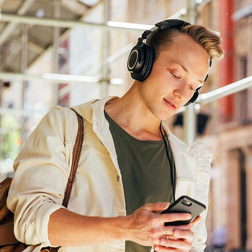 Audio-technica ATH-M50X BK head-mounted professional fully enclosed music monitoring HIFI headphones black