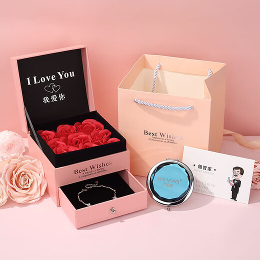 Mulofi sterling silver necklace for women with diamonds, moving platinum-plated fashion jewelry pendant, birthday gift for girlfriend and wife, heart-stopping necklace with white diamonds (free engraving, SF air freight, rose gift box)