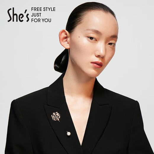 She s Akiko brooch Dream of Versailles Baroque high-end luxury corsage suit accessories birthday gift for girlfriend gold K0