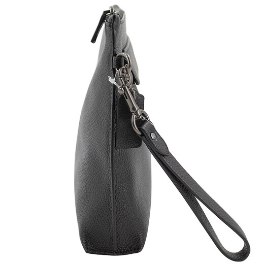 COACH brand direct supply men's medium clutch bag black leather F28614BLK