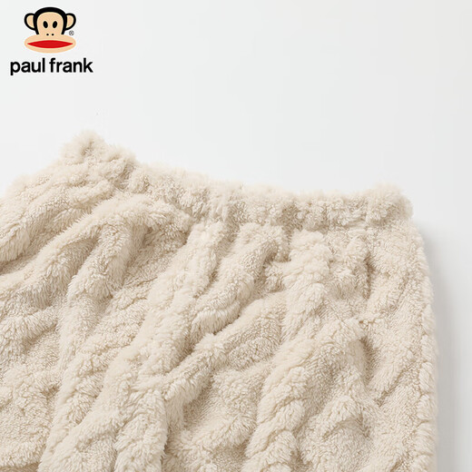 Big Mouth Monkey Big Mouth Monkey Couple Pajamas Winter Coral Velvet Jacquard Plus Velvet Thickened Home Clothes Women's Autumn and Winter Can Be Weared Outer Suit