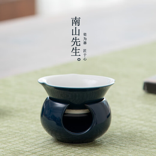 Mr. Nanshan Kung Fu tea set ceramic tea separator filter tea ceremony accessories porcelain tea drain Ji blue gold tea filter Ji blue gold tea filter