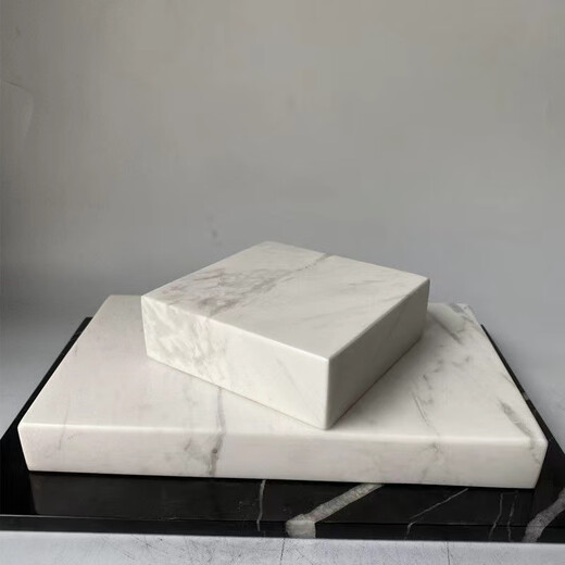 Jazz White Marble Sculpture Base Marble Pad Base Marble Cube Stone Base Countertop Natural Jazz White Marble Custom Size