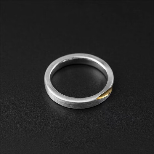 Banidier (Yin Nian) ring men's trendy Korean version men's single student index finger ring female couple's tail ring gift for boyfriend, one men's model (the opening can be adjusted in size)