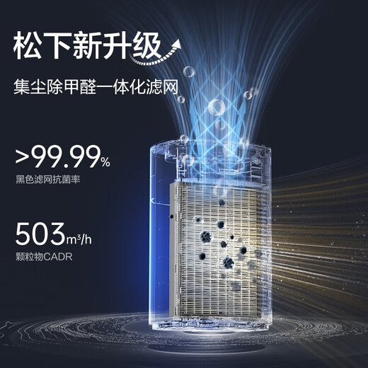 松下（Panasonic）空气净化器 消毒除甲醛净化器F-93C2PJ-W 智能家用宠物除菌除异味除烟味除尘净化去甲醛空气消毒机 【60㎡消毒除醛】智能一体净化器F-93C2PJ