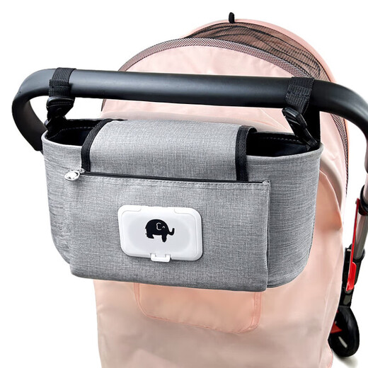 Modern pregnant mother baby stroller bag electric portable motor vehicle bag mommy bag large capacity multi-purpose diaper bag matte gray