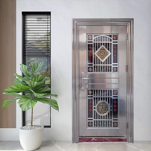德骊嘉18定制 304不锈钢门单门大门进户门入户防盗阳台门进户门农村自建
