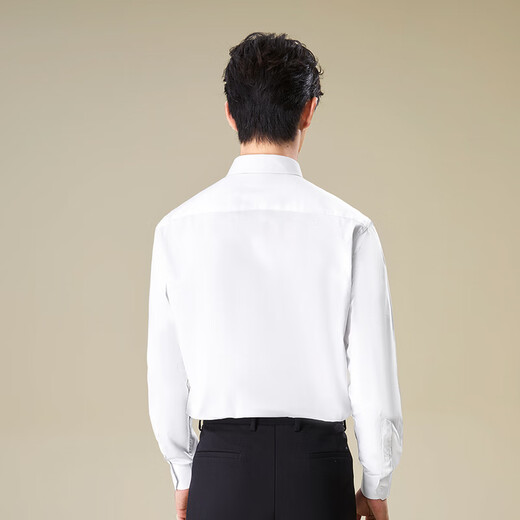 HLA Heilan long-sleeved shirt men's large size business crisp and neat formal shirt men's bleached 39 HNCAW3Y007A 40 175/92A (40) recommended 137~148Jin Jin equals 0.5 kg