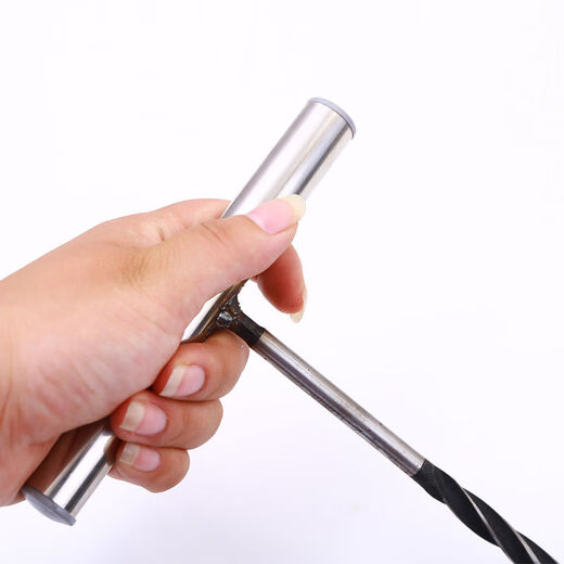 Qinkai manual drill woodworking drill punching tool wood punching drill bit large hole plastic hand twist manual punching tool 8 mm diameter length 21 cm