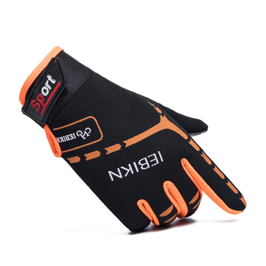 HTBT Cycling Gloves for Men and Women Spring and Autumn Touch Screen Warm Anti-Slip Full Finger Outdoor Sports Running Mountain Biking Motorcycle Climbing Gloves Green