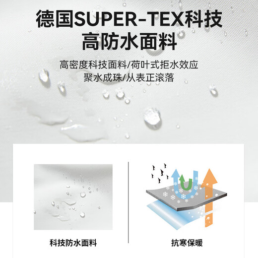 VICTORIATOURIST Jacket Three-in-One Polar Fleece Liner Outdoor Jacket Men's and Women's Cotton Jacket Winter Thickened Mountaineering Jacket Women's White XL