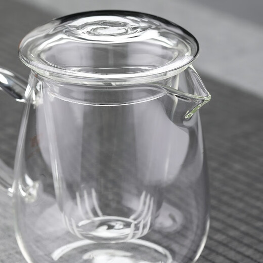 Yiji thickened heat-resistant glass tea water separation teapot transparent black tea tea set tea maker household large-capacity floral teapot mushroom cup single cup 500ML