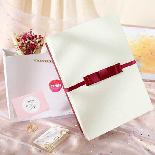 677888 Gift box three-piece set of hat, scarf and gloves, winter one-piece cute student birthday gift for girls