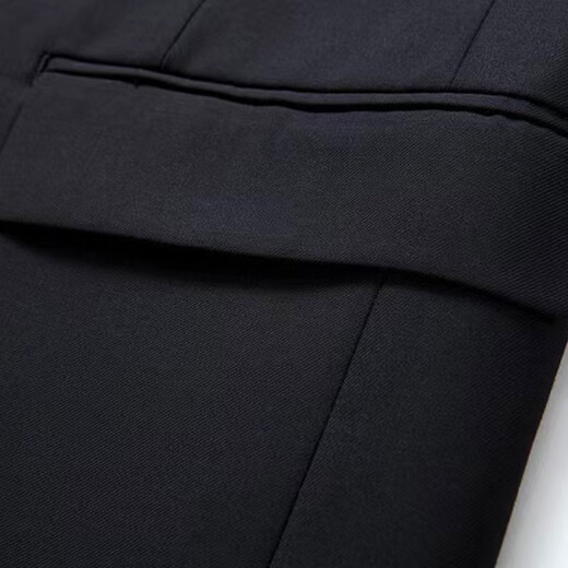 红蜻蜓（RED DRAGONFLY）男士商务西服外套中青年商务上班修身职业正装西装外套男结婚新郎 黑色 2XL 【115-125斤】