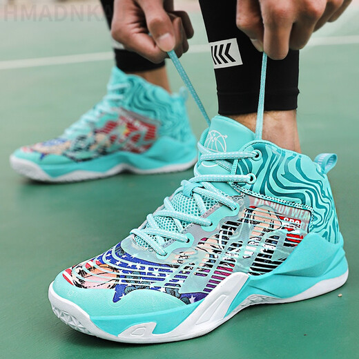 Kobe Venom Basketball Shoes Men's Air Cushion Blitz 8 High Top Light Speed ​​5 Non-slip Wear Resistant Shock Absorbing Irving 7 Student Children's Sports Yuanyang 6 Practical Concrete Floor Breathable Friction Sound Speed ​​9 690 Light Green Dense Mesh Surface 35 Standard Code